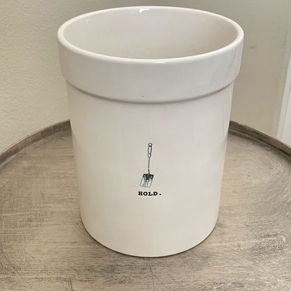 Rae Dunn Kitchen Rae Dunn Cream Black Hold Utensil Holder Poshmark